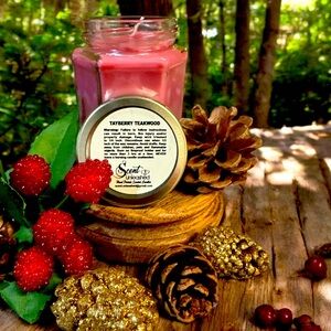 TAYBERRY TEAKWOOD, SCENT UNLEADHED LLC SCENTED CANDLES